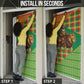 Senegal Christmas Santa Lion Door Cover Thioub Traditional Woven Textile Motif