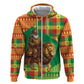 Senegal Christmas Santa Lion Hoodie Thioub Traditional Woven Textile Motif