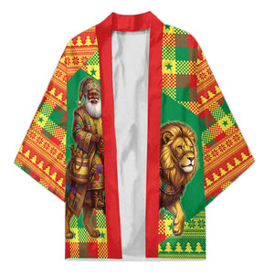 Senegal Christmas Santa Lion Kimono Thioub Traditional Woven Textile Motif