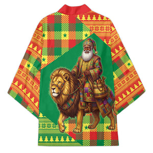 Senegal Christmas Santa Lion Kimono Thioub Traditional Woven Textile Motif