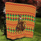 Senegal Christmas Santa Lion Quilt Thioub Traditional Woven Textile Motif