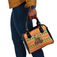Senegal Christmas Santa Lion Shoulder Handbag Thioub Traditional Woven Textile Motif
