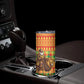 Senegal Christmas Santa Lion Skinny Tumbler Thioub Traditional Woven Textile Motif