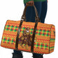 Senegal Christmas Santa Lion Travel Bag Thioub Traditional Woven Textile Motif