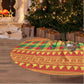 Senegal Christmas Santa Lion Tree Skirt Thioub Traditional Woven Textile Motif