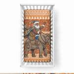 Cote d’Ivoire Christmas Santa Elephant Baby Bed Cover Baoule Woven Inspired