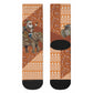 Cote d’Ivoire Christmas Santa Elephant Crew Socks Baoule Woven Inspired