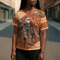 Cote d’Ivoire Christmas Santa Elephant Cross Shoulder Shirt Baoule Woven Inspired