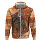 Cote d’Ivoire Christmas Santa Elephant Hoodie Baoule Woven Inspired