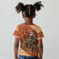 Cote d’Ivoire Christmas Santa Elephant Kid T shirt Baoule Woven Inspired
