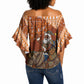 Cote d’Ivoire Christmas Santa Elephant Off Shoulder Wrap Waist Top Baoule Woven Inspired