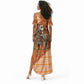 Cote d’Ivoire Christmas Santa Elephant Summer Maxi Dress Baoule Woven Inspired
