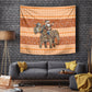 Cote d’Ivoire Christmas Santa Elephant Tapestry Baoule Woven Inspired