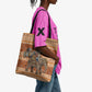 Cote d’Ivoire Christmas Santa Elephant Tote Bag Baoule Woven Inspired