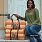 Cote d’Ivoire Christmas Santa Elephant Travel Bag Baoule Woven Inspired
