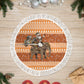 Cote d’Ivoire Christmas Santa Elephant Tree Skirt Baoule Woven Inspired