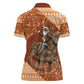 Cote d’Ivoire Christmas Santa Elephant Women Polo Shirt Baoule Woven Inspired