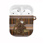 Mali Christmas Santa Nile Crocodile AirPods Case Bogolanfini Mudcloth Inspired