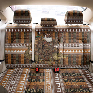 Mali Christmas Santa Nile Crocodile Back Car Seat Cover Bogolanfini Mudcloth Inspired