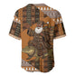 Mali Christmas Santa Nile Crocodile Baseball Jersey Bogolanfini Mudcloth Inspired