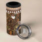 Mali Christmas Santa Nile Crocodile 4 in 1 Can Cooler Tumbler Bogolanfini Mudcloth Inspired