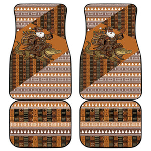 Mali Christmas Santa Nile Crocodile Car Mats Bogolanfini Mudcloth Inspired