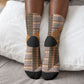 Mali Christmas Santa Nile Crocodile Crew Socks Bogolanfini Mudcloth Inspired
