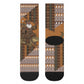 Mali Christmas Santa Nile Crocodile Crew Socks Bogolanfini Mudcloth Inspired