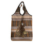 Mali Christmas Santa Nile Crocodile Grocery Bag Bogolanfini Mudcloth Inspired