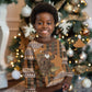 Mali Christmas Santa Nile Crocodile Kid Ugly Christmas Sweater Bogolanfini Mudcloth Inspired
