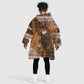 Mali Christmas Santa Nile Crocodile Kid Wearable Blanket Hoodie Bogolanfini Mudcloth Inspired