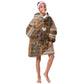 Mali Christmas Santa Nile Crocodile Kid Wearable Blanket Hoodie Bogolanfini Mudcloth Inspired