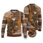 Mali Christmas Santa Nile Crocodile Ugly Christmas Sweater Bogolanfini Mudcloth Inspired