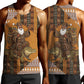 Mali Christmas Santa Nile Crocodile Men Tank Top Bogolanfini Mudcloth Inspired