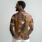 Mali Christmas Santa Nile Crocodile Polo Shirt Bogolanfini Mudcloth Inspired