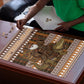 Mali Christmas Santa Nile Crocodile Puzzle Bogolanfini Mudcloth Inspired