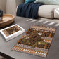 Mali Christmas Santa Nile Crocodile Puzzle Bogolanfini Mudcloth Inspired