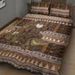 Mali Christmas Santa Nile Crocodile Quilt Bed Set Bogolanfini Mudcloth Inspired