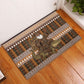 Mali Christmas Santa Nile Crocodile Rubber Doormat Bogolanfini Mudcloth Inspired