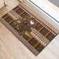 Mali Christmas Santa Nile Crocodile Rubber Doormat Bogolanfini Mudcloth Inspired