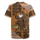 Mali Christmas Santa Nile Crocodile Rugby Jersey Bogolanfini Mudcloth Inspired