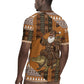 Mali Christmas Santa Nile Crocodile Rugby Jersey Bogolanfini Mudcloth Inspired