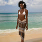Mali Christmas Santa Nile Crocodile Sarong Bogolanfini Mudcloth Inspired