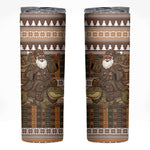 Mali Christmas Santa Nile Crocodile Skinny Tumbler Bogolanfini Mudcloth Inspired