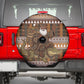 Mali Christmas Santa Nile Crocodile Spare Tire Cover Bogolanfini Mudcloth Inspired