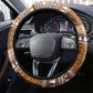 Mali Christmas Santa Nile Crocodile Steering Wheel Cover Bogolanfini Mudcloth Inspired