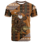 Mali Christmas Santa Nile Crocodile T shirt Bogolanfini Mudcloth Inspired