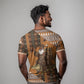 Mali Christmas Santa Nile Crocodile T shirt Bogolanfini Mudcloth Inspired