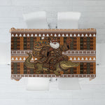 Mali Christmas Santa Nile Crocodile Tablecloth Bogolanfini Mudcloth Inspired