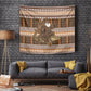 Mali Christmas Santa Nile Crocodile Tapestry Bogolanfini Mudcloth Inspired